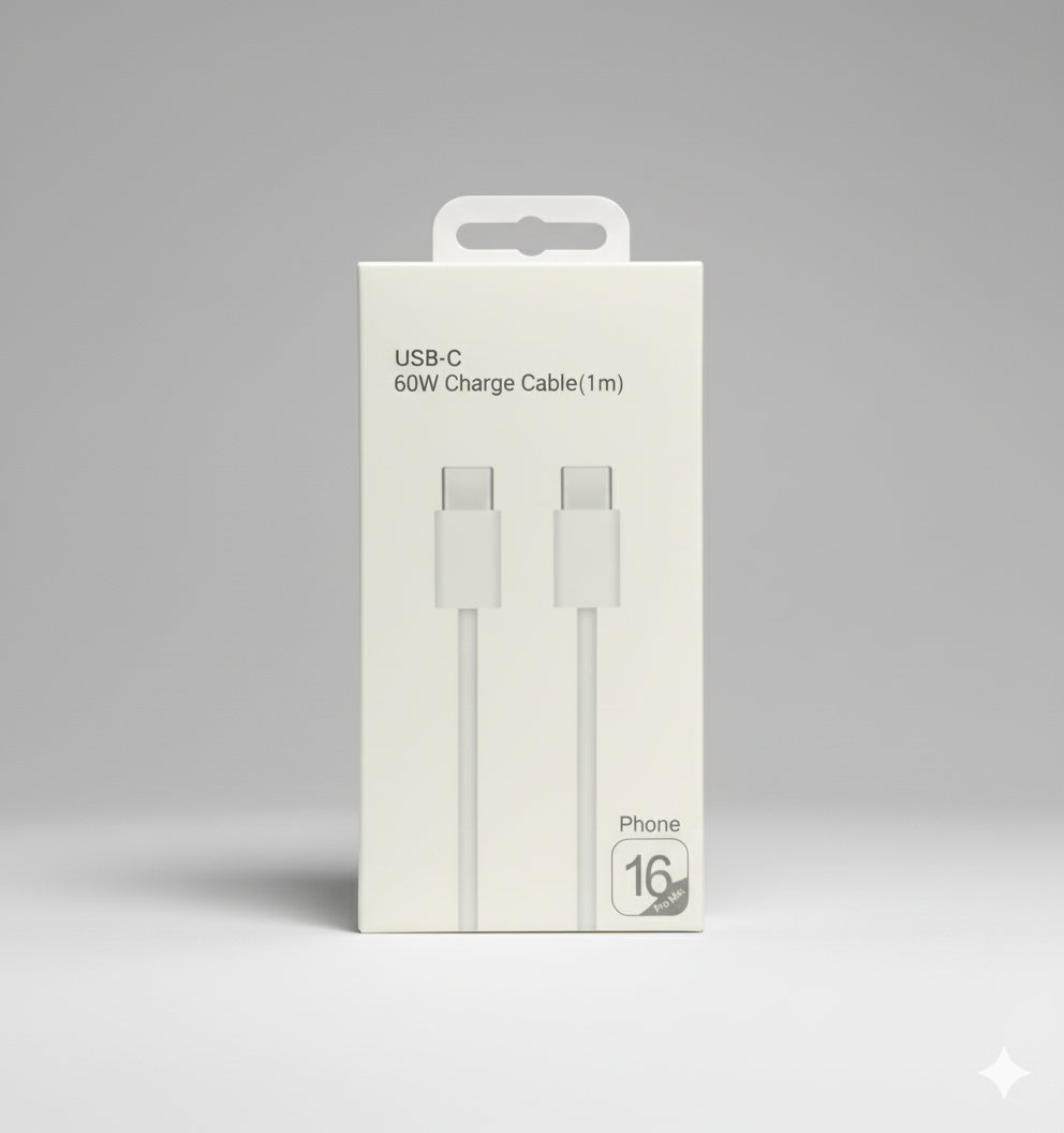 60w Universal USB-C Fast Charger Apple iPhone - Apple Style, High-Speed Charging