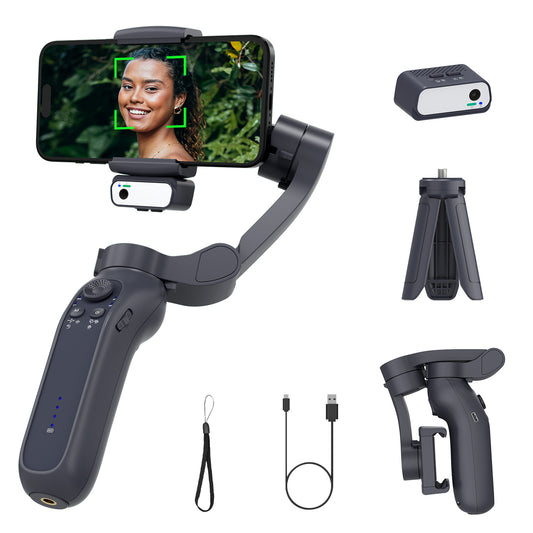 Comitok L7Cpro 3-Axis Gimbal: Anti-Shake, Fill Light, Lightweight, Ai Tracking